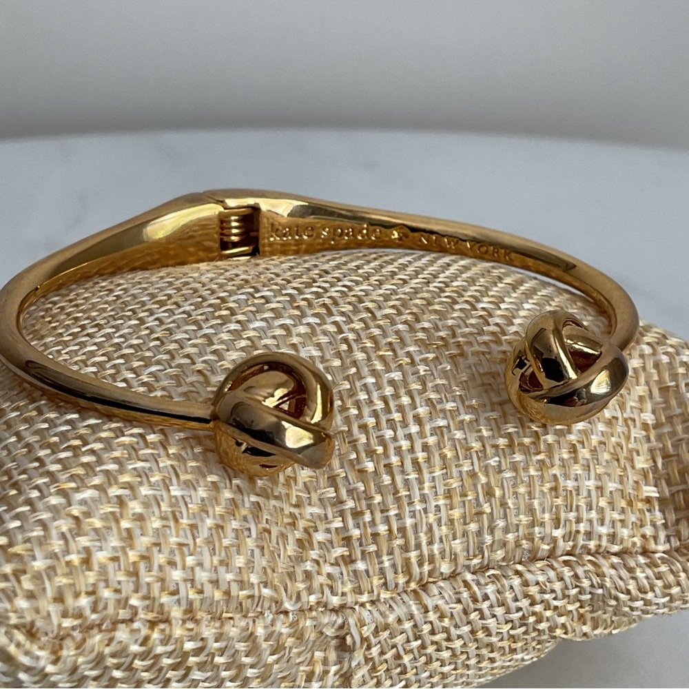 Kate Spade Gold Dainty Sparklers Hinged Cuff